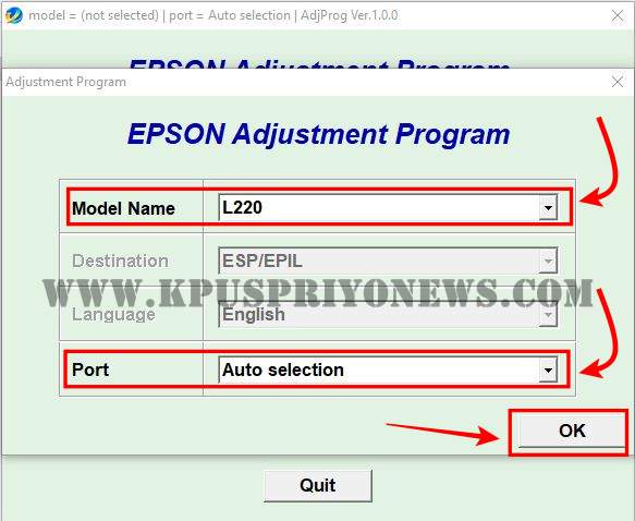 Epson l220 resetter program - xchangelalaf