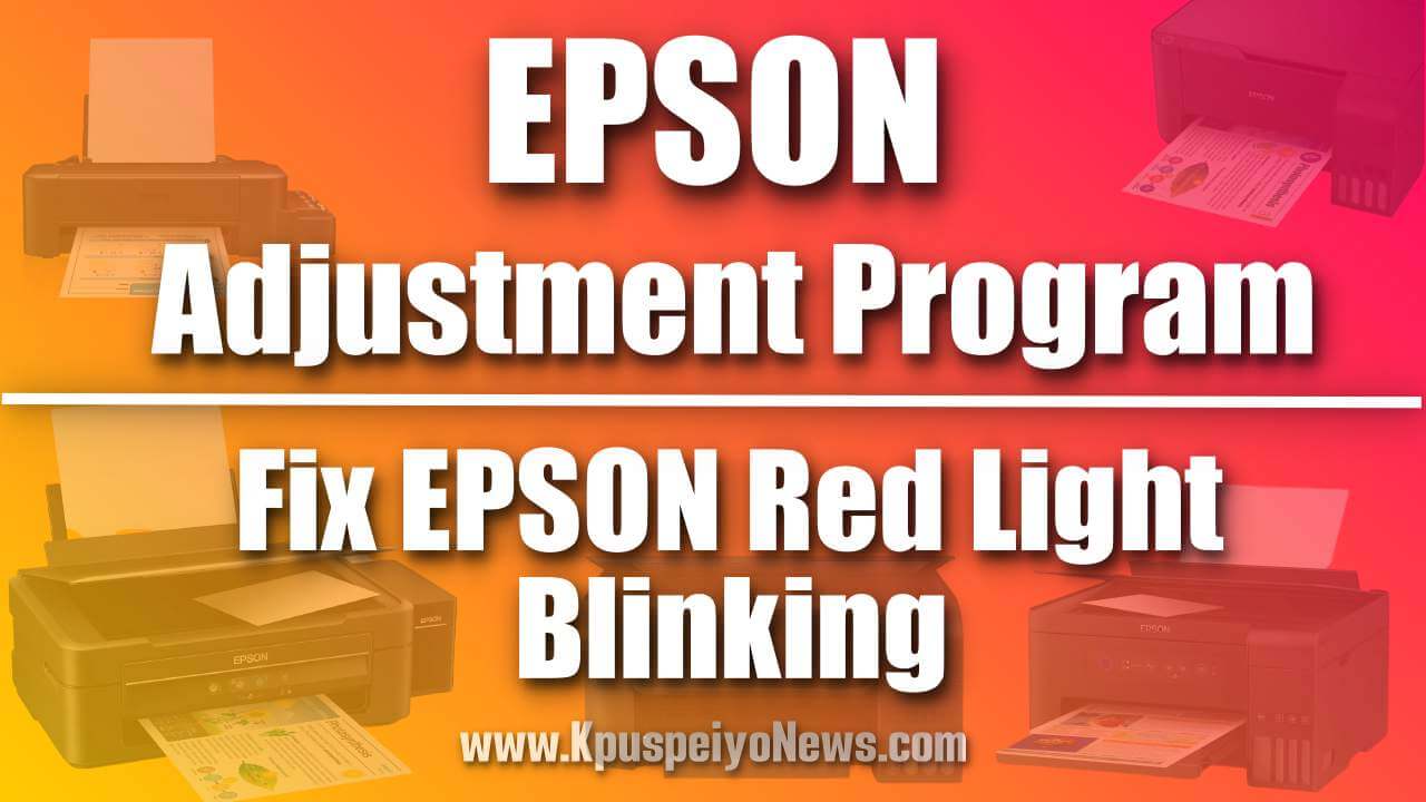 Epson l3060 adjustment program